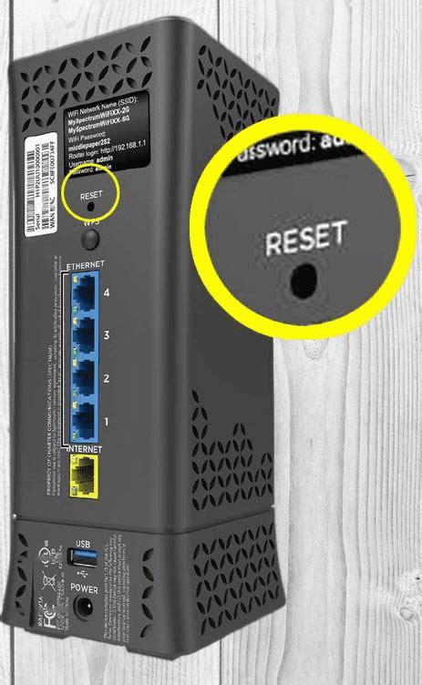 how to restart spectrum wifi router