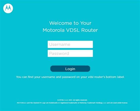 motorola wifi router login