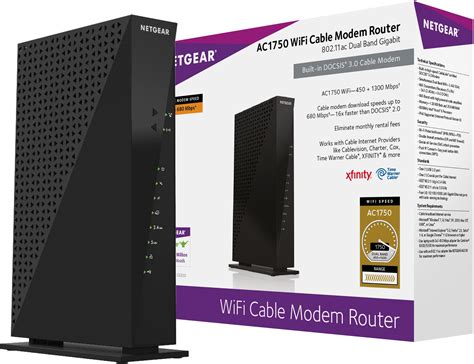 netgear cable modem wifi router combo c6300