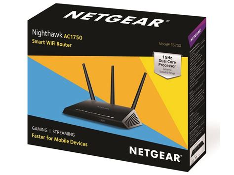 netgear nighthawk smart wifi router r6700 ac1750