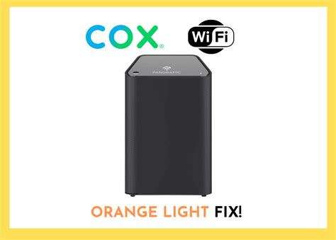 panoramic wifi router blinking orange