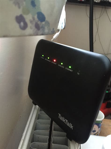 red light on wifi router