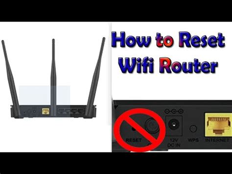 wifi router not working after reset